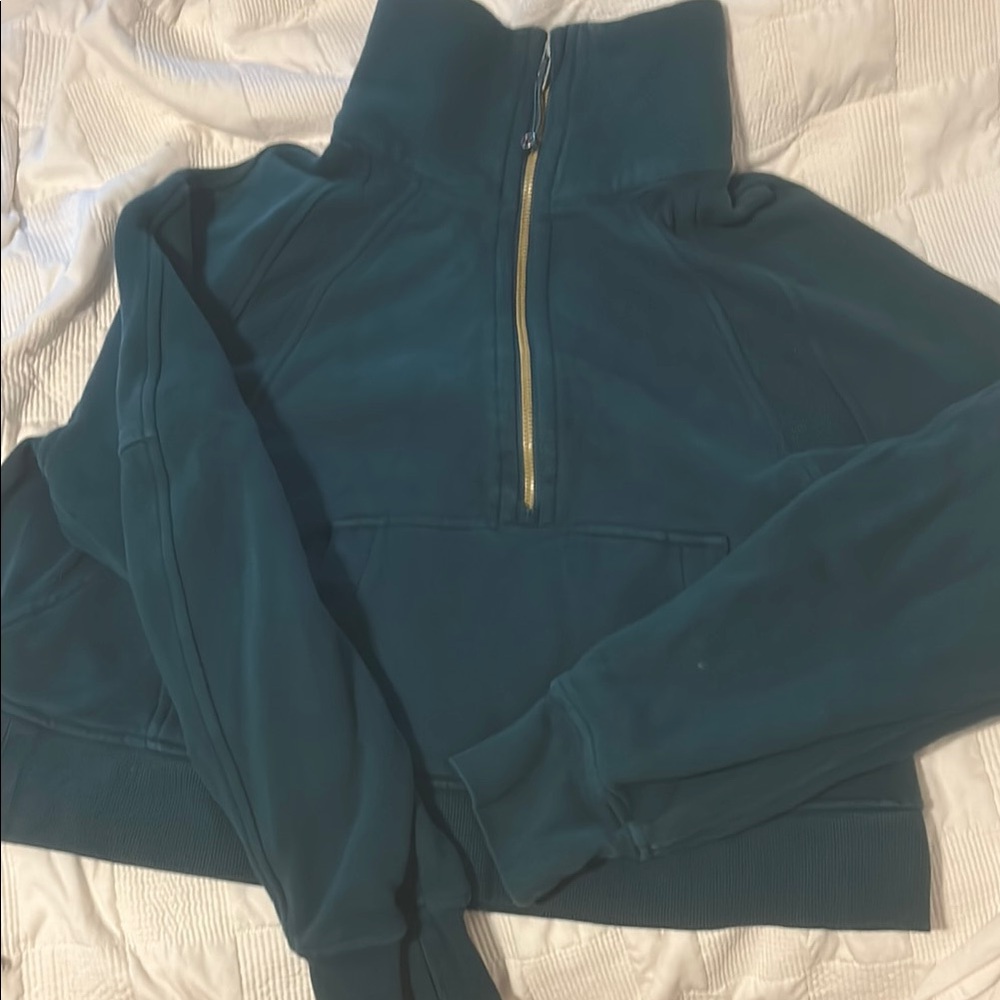 Lululemon Athletica Green Long Sleeve Zippered Hoodie